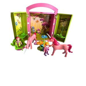 Playmobil FAIRY GARDEN unicorn playbox with figures and accessories as shown 217